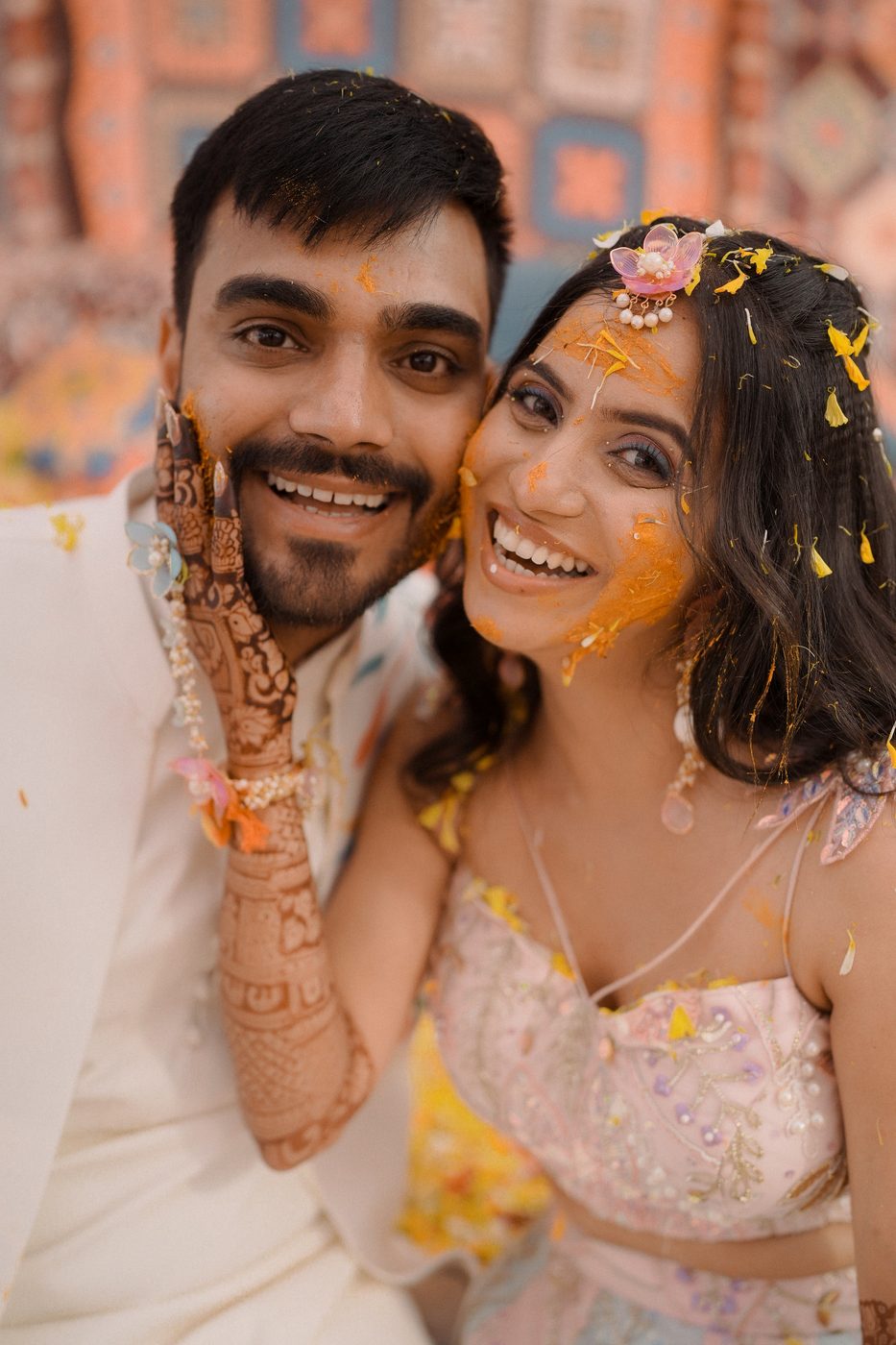 Haldi ceremony laughter